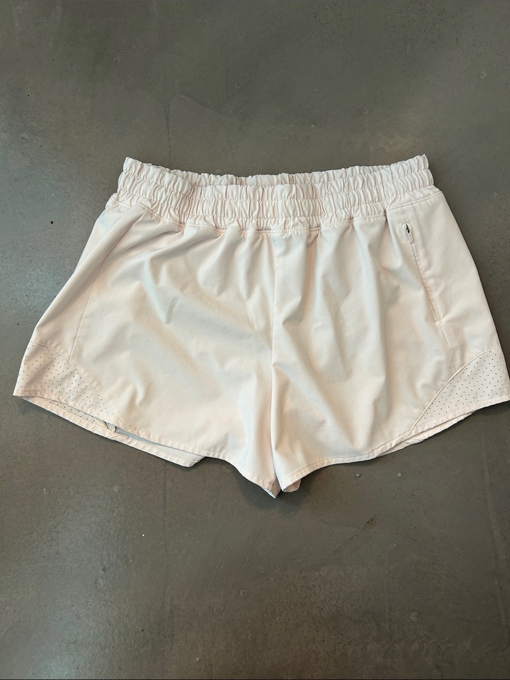 Calia Light Pink Athletic Running Shorts with Elastic Waist